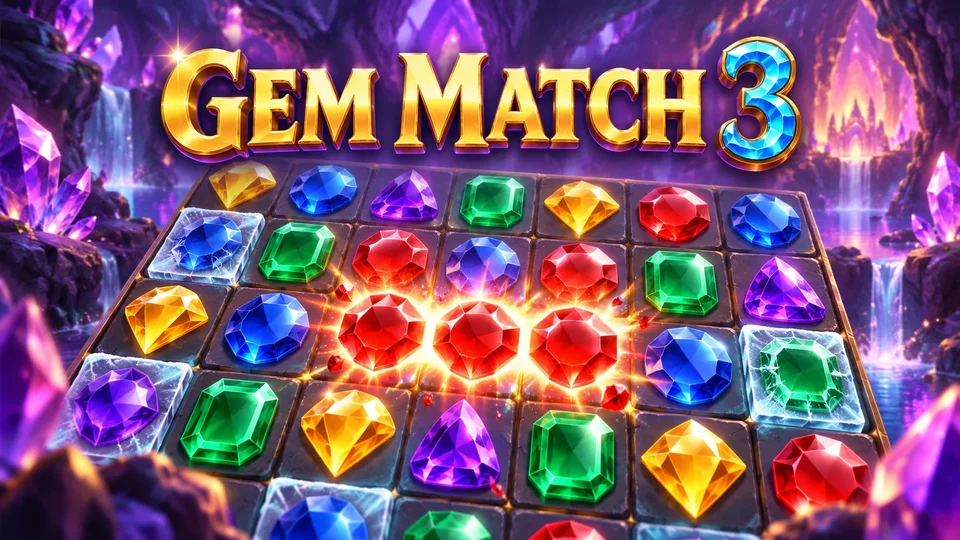 Gem Match 3 game cover