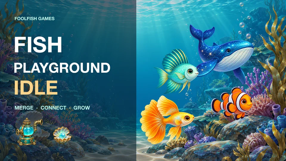 Fish Playground Idle game cover