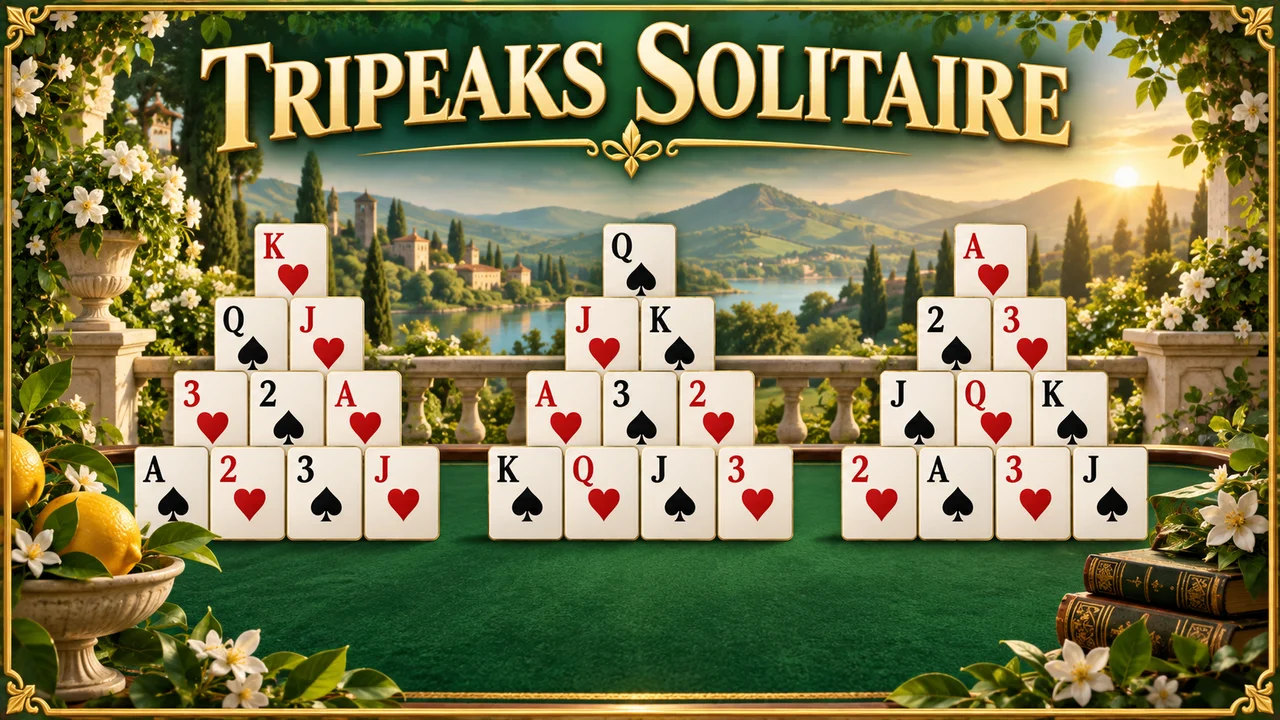 TriPeaks Solitaire landscape cover