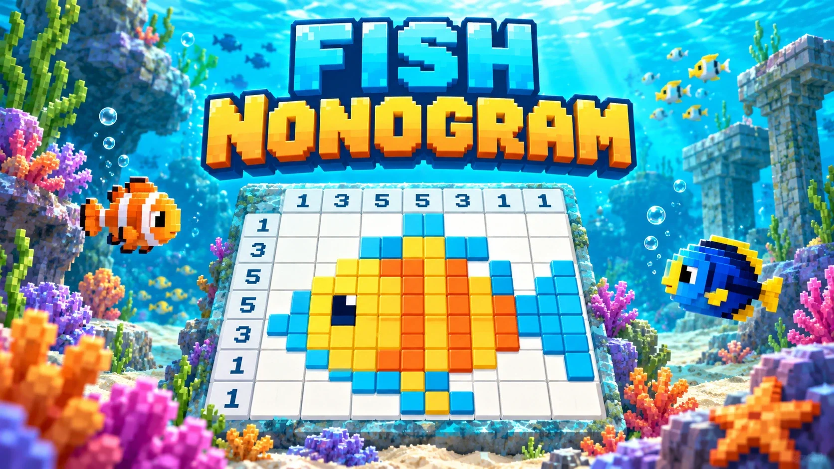 Fish Nonogram landscape cover