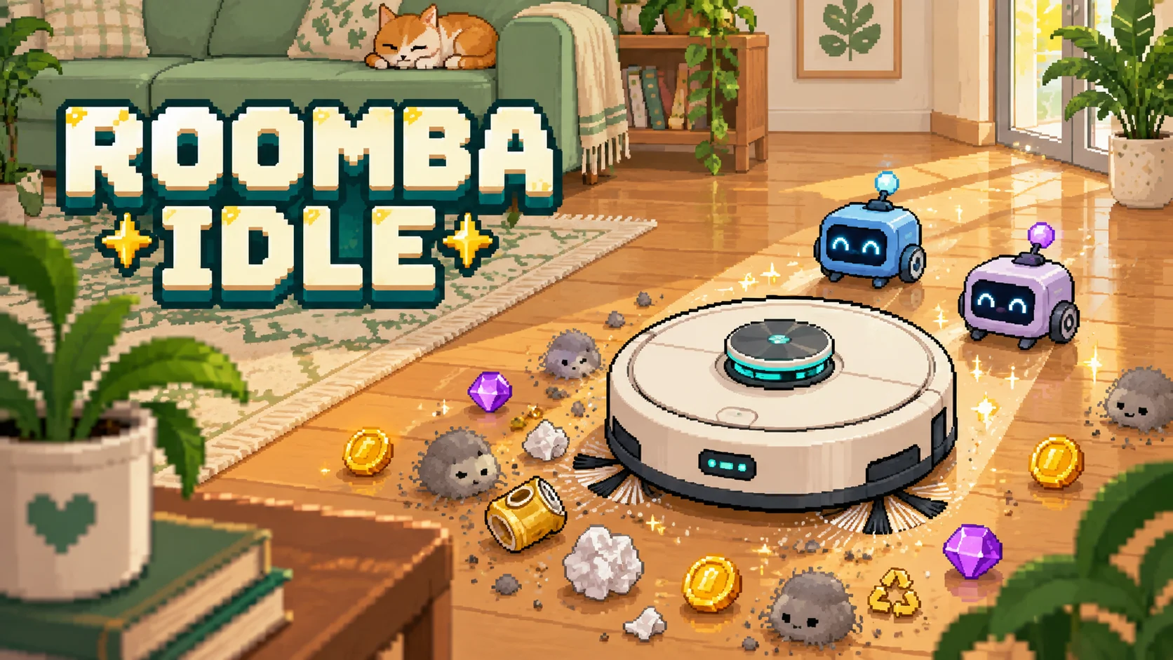 Roomba Idle landscape cover