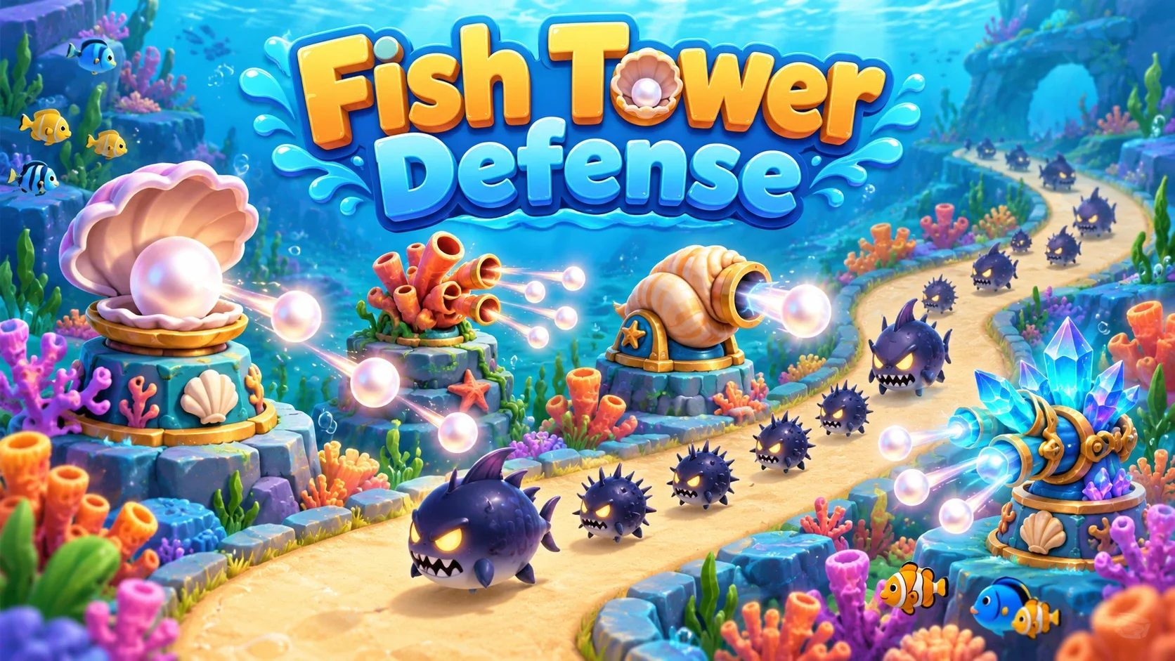 Fish Tower Defense landscape cover
