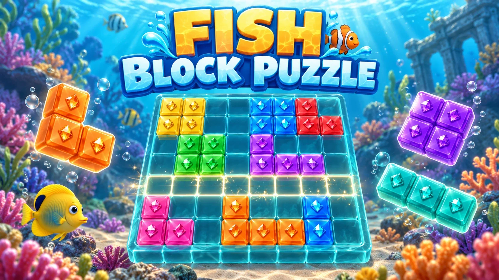 Fish Block Puzzle landscape cover